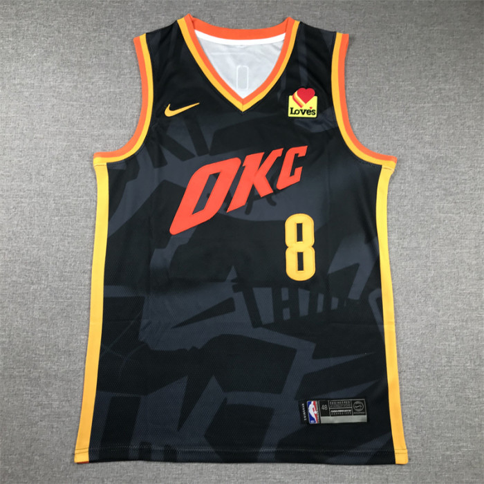 2024 City Edition Minnesota Timberwolves 8 WILLIAMS Black NBA Jersey Basketball Shirt