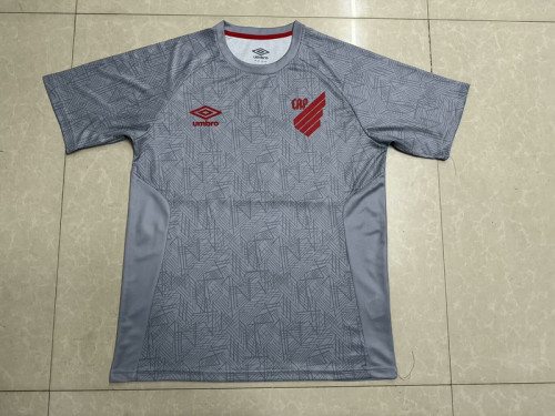 Fan Version 2024-2025 Athletico Paranaense Grey Soccer Training Jersey