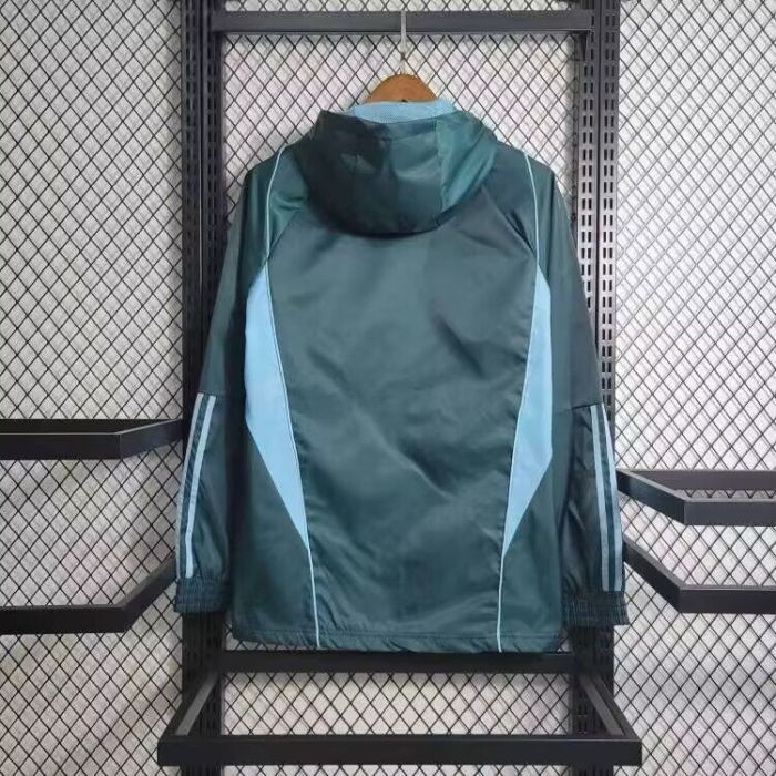 2024 Mexico Dark Green/Blue Soccer Windbreaker Jacket Football Jacket