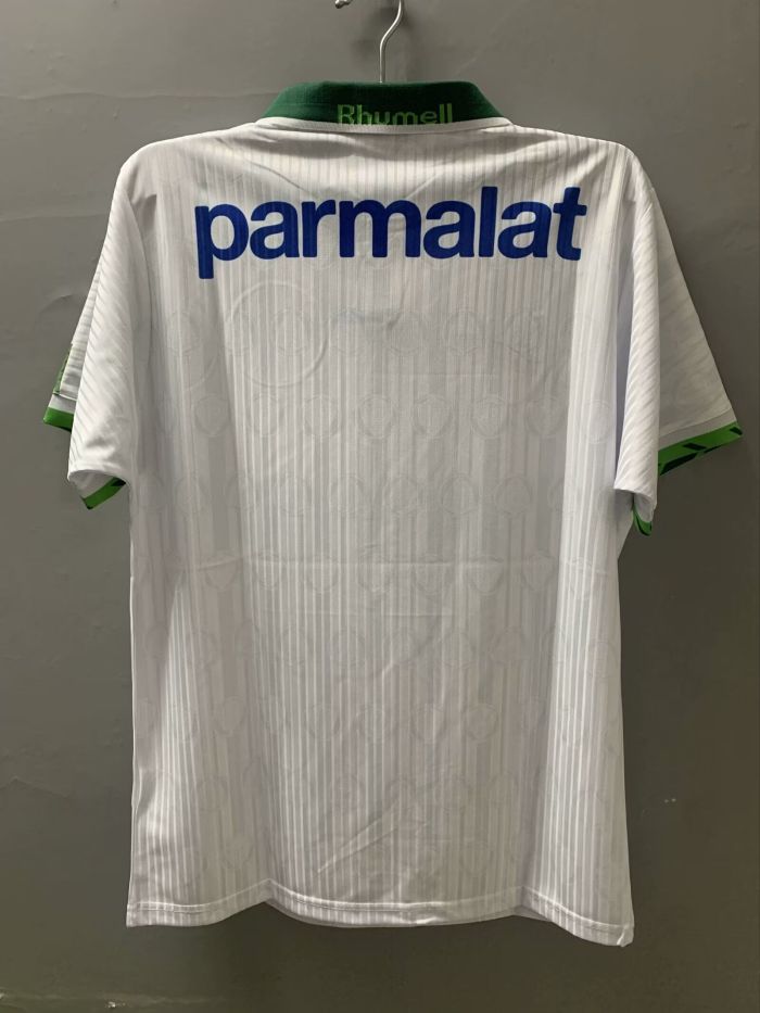 Retro Jersey 1996-1997 Palmeiras Away White Soccer Jersey Vintage Football Shirt
