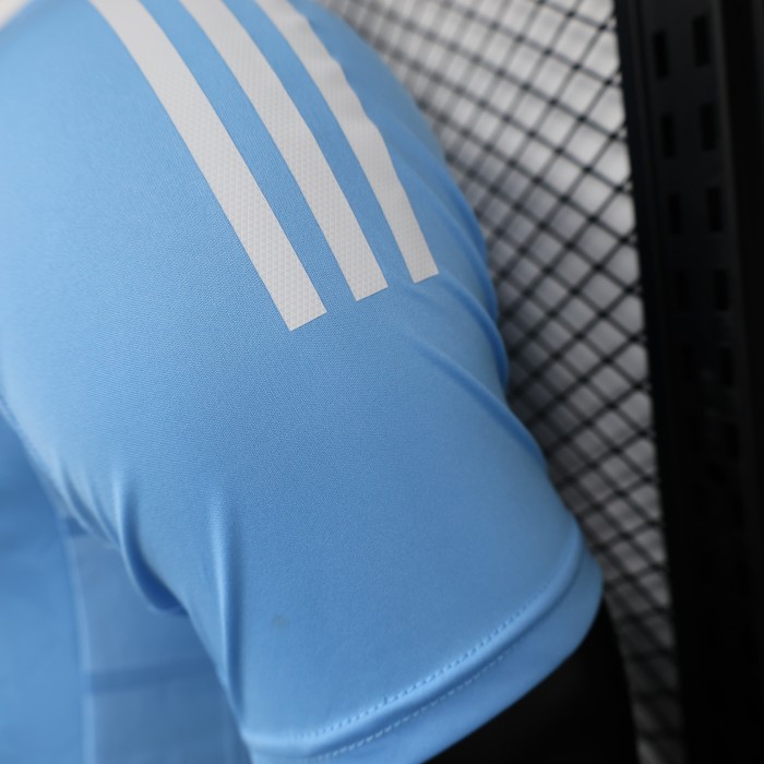 Player Version 2024 BEL Away Soccer Jersey Blue Football Shirt