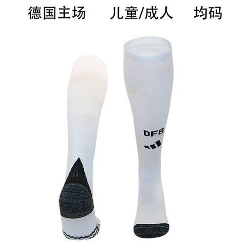 Youth/Adult Germany 2024 Home Soccer Socks Football Socks