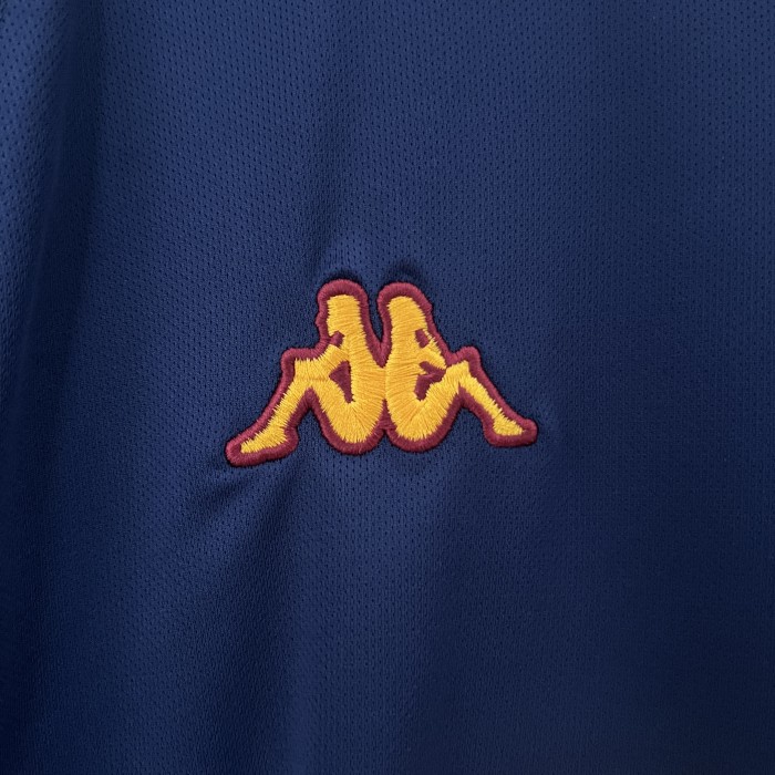 Retro Jersey 2000-2001 As Roma Third Away Dark Blue Soccer Jersey Vintage Football Shirt