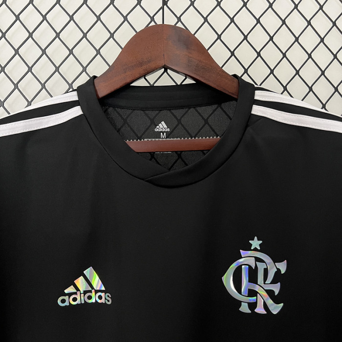 2024-2025 Flamengo X Balmain Black Soccer Jersey Football Shirt
