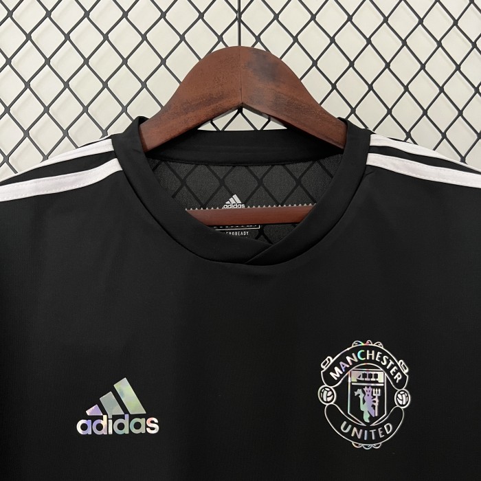 2024-2025 Manchester United X Balmain Black Soccer Jersey
