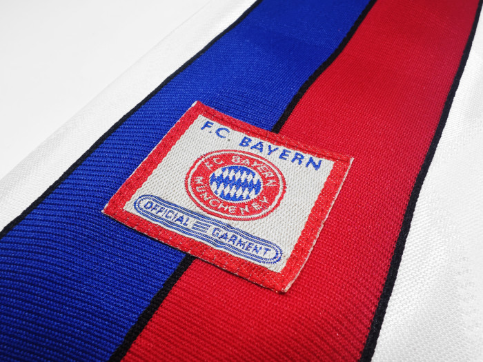 Retro Jersey 1996-1998 Bayern Munich Away White Soccer Jersey Vintage Football Shirt