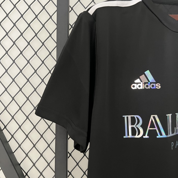 2024-2025 Manchester United X Balmain Black Soccer Jersey
