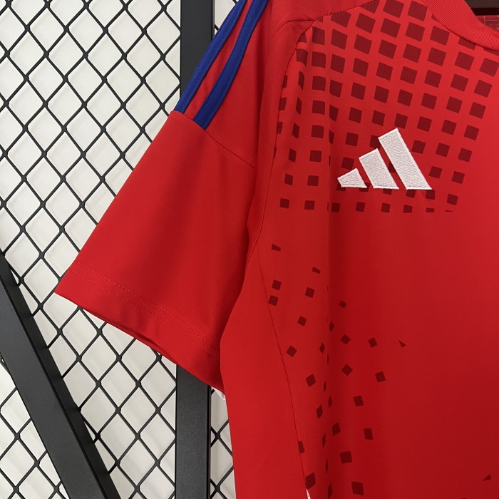 Fans Version Chile 2024 Home Soccer Jersey Football Shirt