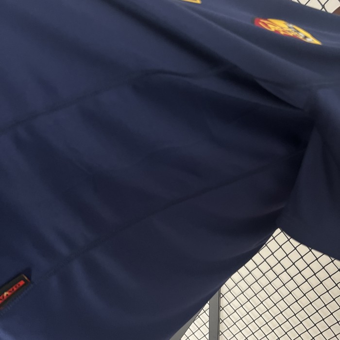 Retro Jersey 2000-2001 As Roma Third Away Dark Blue Soccer Jersey Vintage Football Shirt
