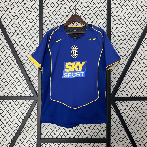 Retro Jersey 2004-2005 Juventus Away Blue Soccer Jersey Vintage Football Shirt