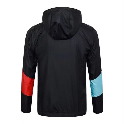 2024 Manchester City Black/Blue/Red Soccer Windbreaker Jacket Football Jacket