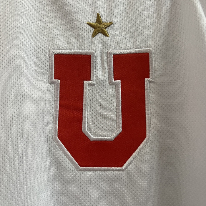 Fan Version 2024-2025 Universidad de Chile Away White Soccer Jersey