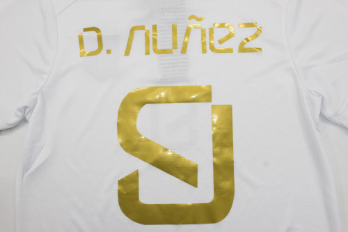 Fans Version Uruguay 2024 D.NUNAZ 9 Pre-Olympic Away Soccer Jersey Football Shirt