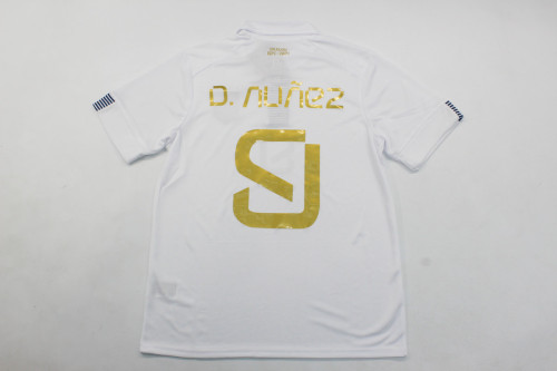 Fans Version Uruguay 2024 D.NUNAZ 9 Pre-Olympic Away Soccer Jersey Football Shirt