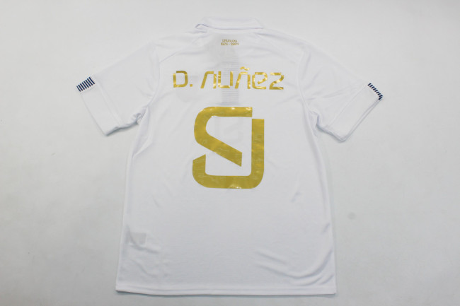 Fans Version Uruguay 2024 D.NUNAZ 9 Pre-Olympic Away Soccer Jersey Football Shirt