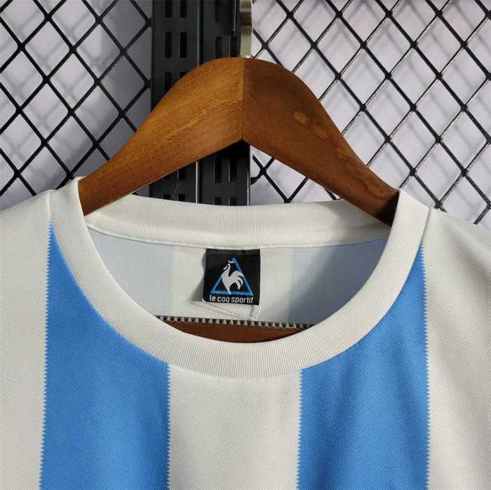 Retro Jersey 1986 Argentina Home Soccer Jersey Vintage Football Shirt