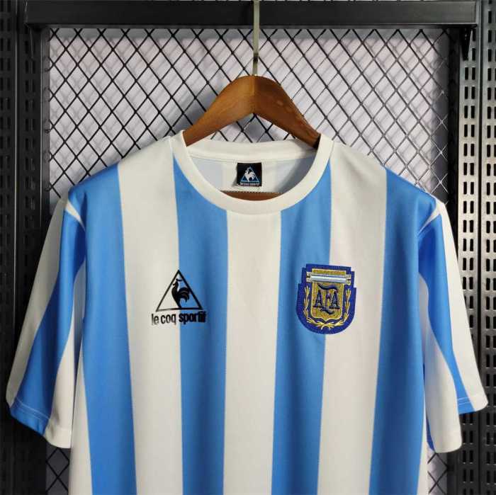 Retro Jersey 1986 Argentina Home Soccer Jersey Vintage Football Shirt