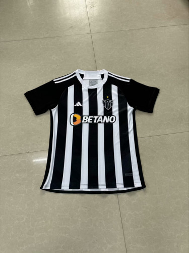 with Sponor Logo Fan Version 2024-2025 Atletico mineiro Home Soccer Jersey Football Shirt