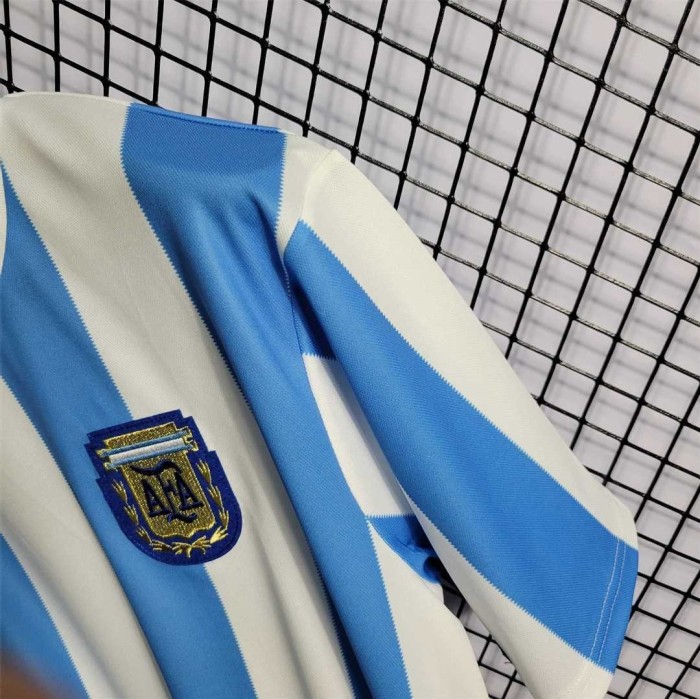 Retro Jersey 1986 Argentina Home Soccer Jersey Vintage Football Shirt