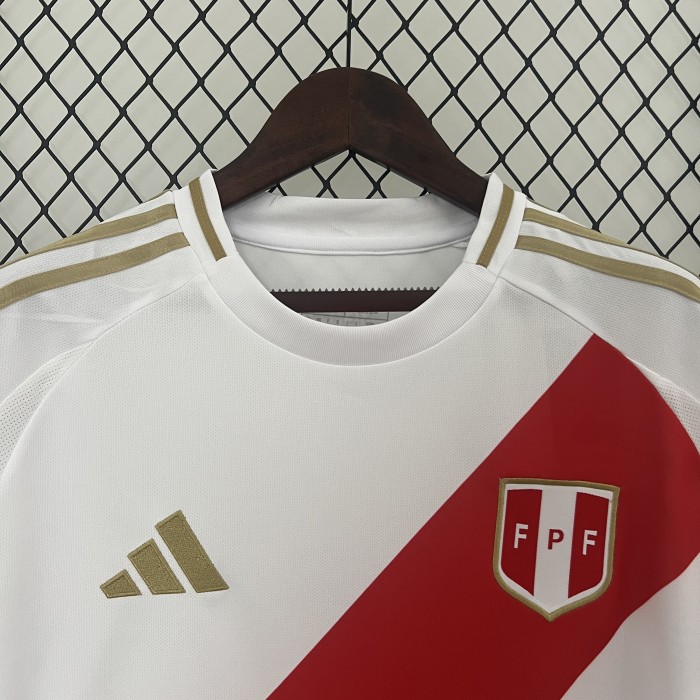 Fans Version 2024 Peru Home Soccer Jersey Football Shirt