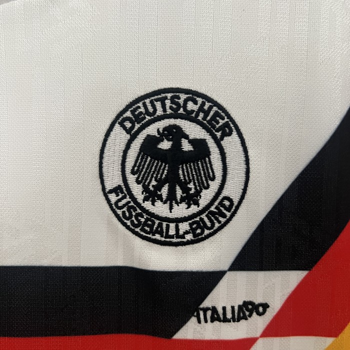 Retro Youth Uniform 1990 Germany Home Soccer Jersey Shorts Vintage Child Football Kit