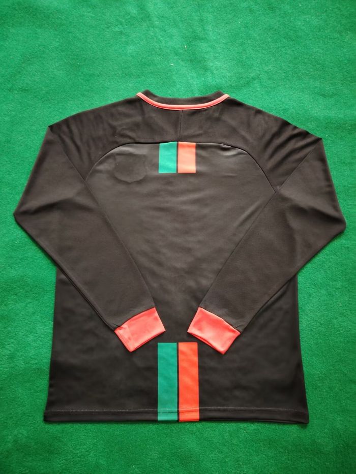 Long Sleeve 2024 Palestine Black Soccer Jersey Football Shirt