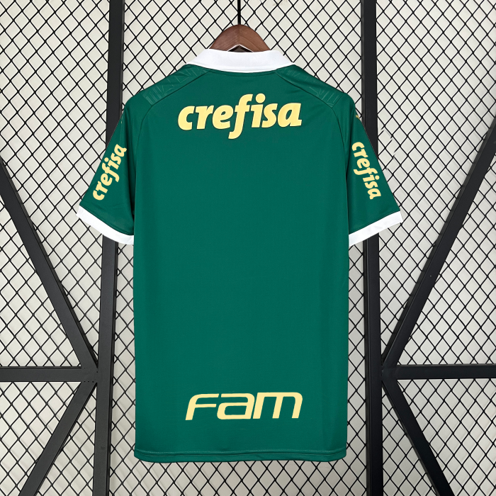 with All Sponor Logos Fan Version 2024-2025 Palmeiras Home Soccer Jersey Football Shirt