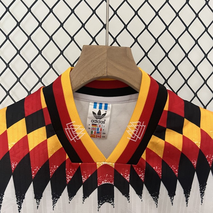 Retro Youth Uniform 1994 Germany Home Soccer Jersey Shorts Vintage Child Football Kit