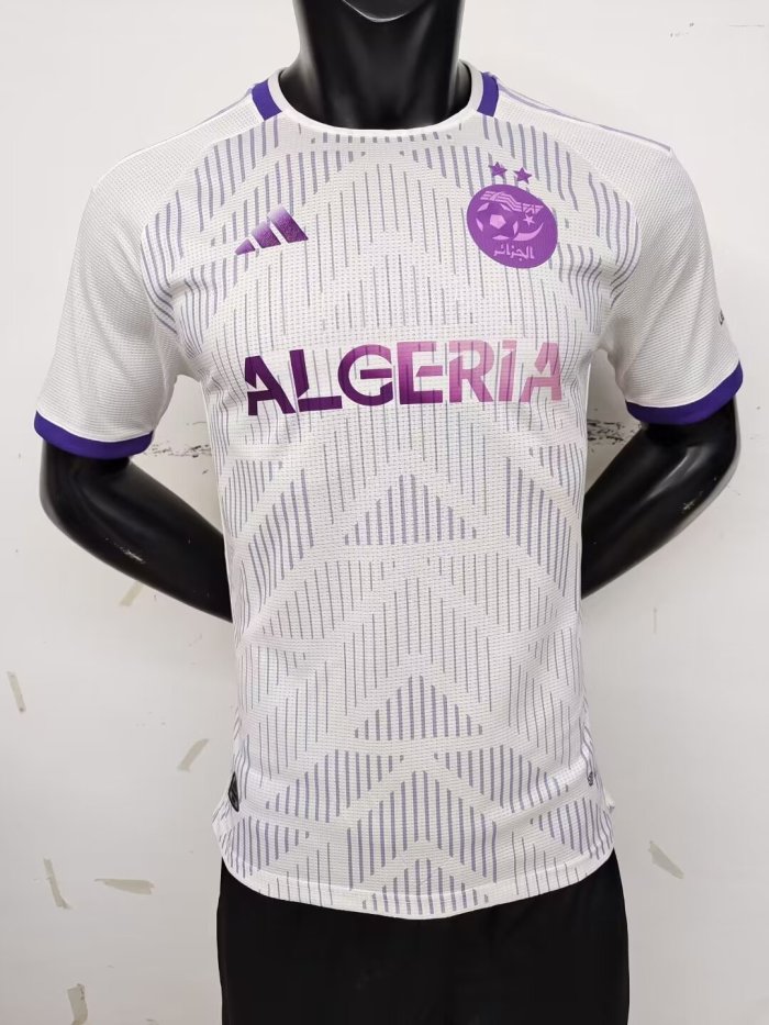 Player Version 2024 Algeria White/Pink Soccer Jersey Football Shirt