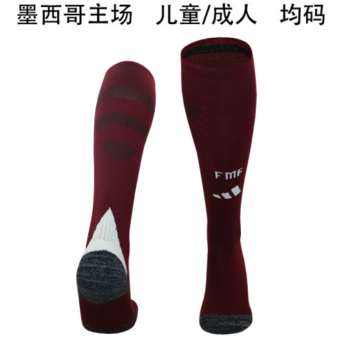Youth/Adult Mexico 2024 Home Soccer Socks Football Socks
