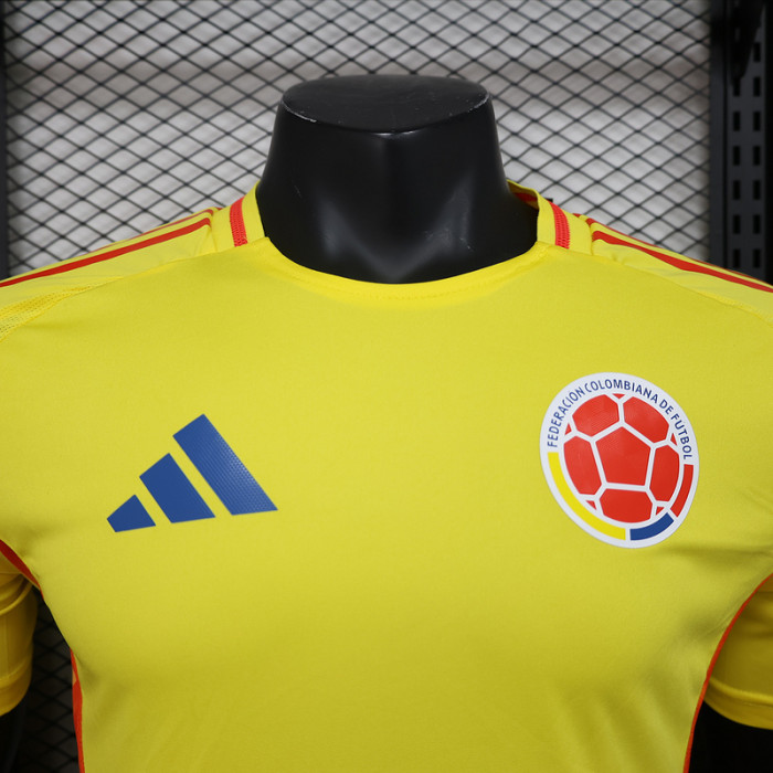 Player Version 2024 Colombia Home Soccer Jersey Football Shirt