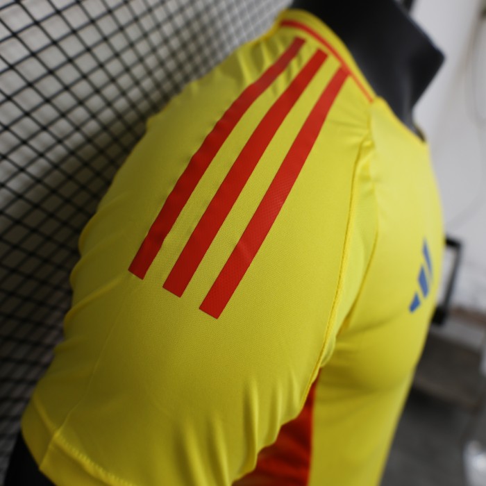 Player Version 2024 Colombia Home Soccer Jersey Football Shirt
