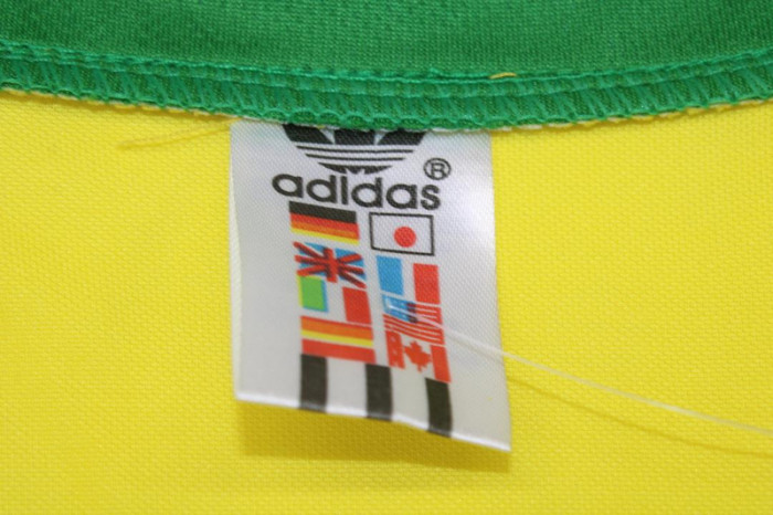 Retro Jersey 1978 Brazil ZICO 10 Home Soccer Jersey Vintage Brasil Camisetas de Futbol