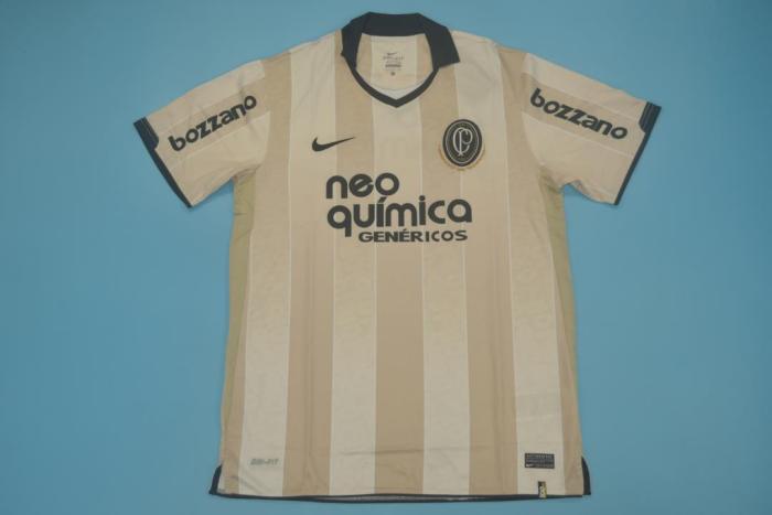 Retro Jersey 2010 Corinthians 9 RONALDO 100th Anniversary Beige Soccer Jersey