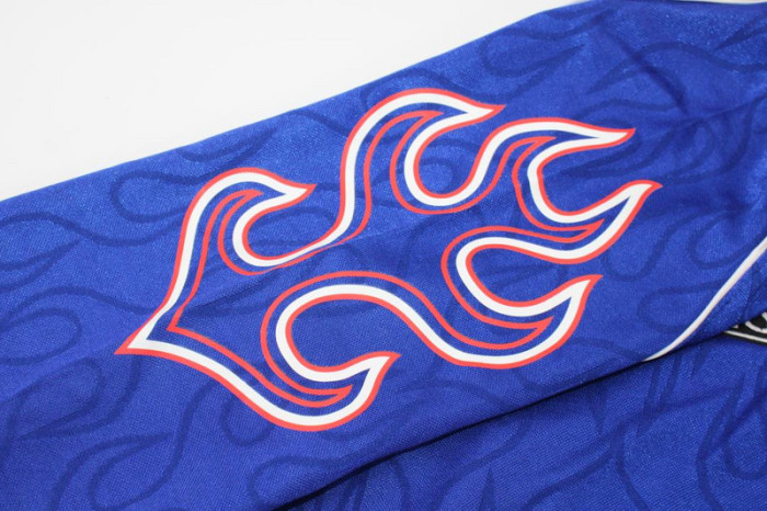 with Front Lettering Retro Jersey Long Sleeve 1998 Japan Home Soccer Jersey Vintage Football Shirt