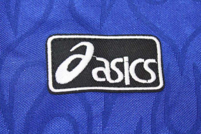 with Front Lettering Retro Jersey Long Sleeve 1998 Japan Home Soccer Jersey Vintage Football Shirt