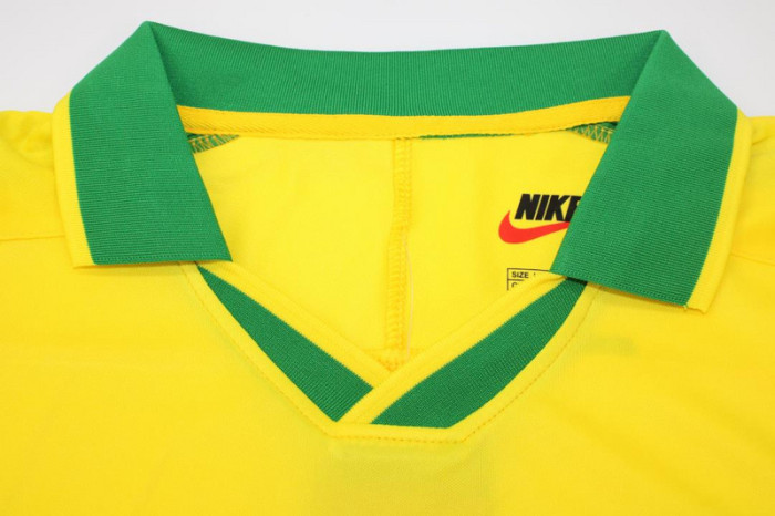 Retro Jersey 1997 Brazil Home Soccer Jersey Vintage Brasil Camisetas de Futbol