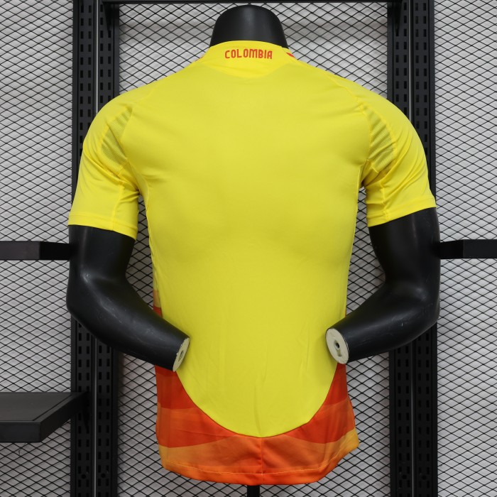 Player Version 2024 Colombia Home Soccer Jersey Football Shirt
