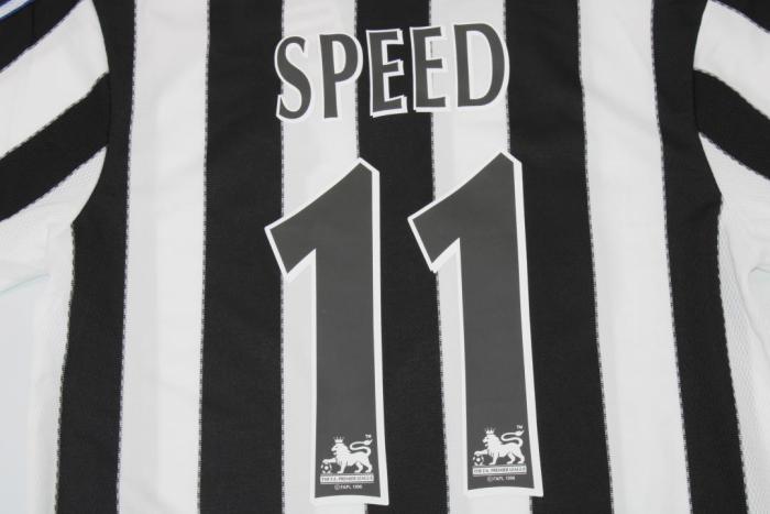 Retro Jersey 2000-2001 Newcastle United 11 SPEED Home Soccer Jersey Vintage Football Shirt