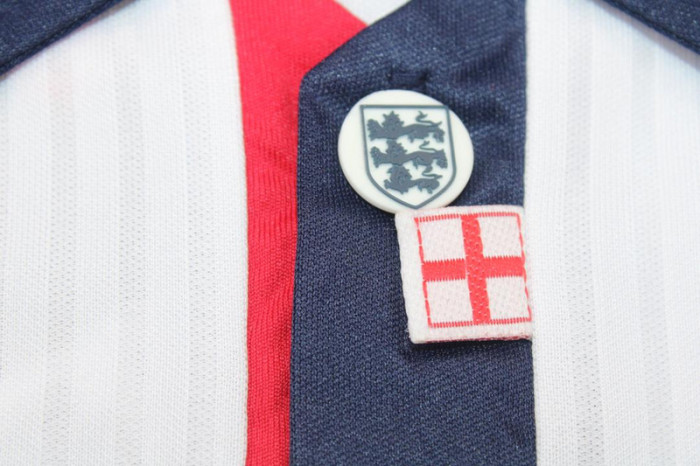 Retro Youth Uniform Kids Kit 1998 England Home Soccer Jersey Shorts Vintage Child Football Set