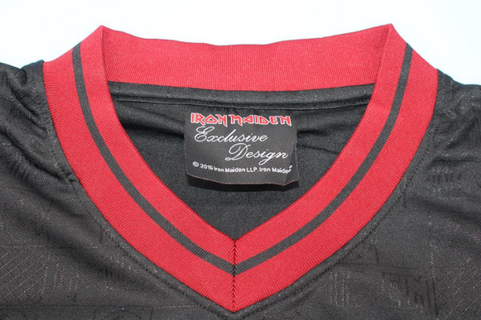 Retro Jersey 2016 West Ham Iron Maiden 16 Black Soccer Jersey Vintage Football Shirt