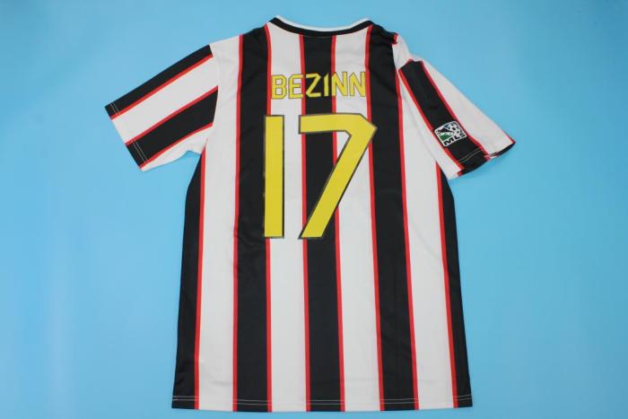 with MLS Patch Retro Jersey 1997 METROSTARS BEZINN 17 Away Soccer Jersey Vintage New York Red Bulls Football Shirt