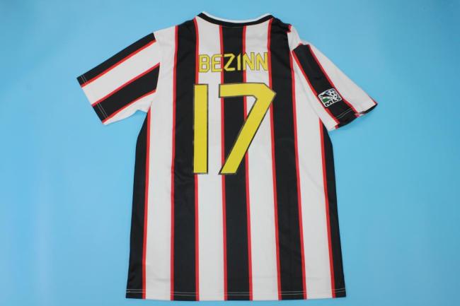 with MLS Patch Retro Jersey 1997 METROSTARS BEZINN 17 Away Soccer Jersey Vintage New York Red Bulls Football Shirt