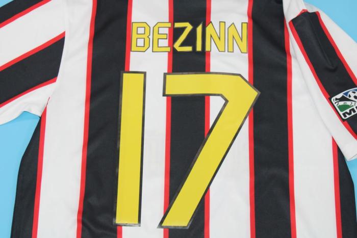 with MLS Patch Retro Jersey 1997 METROSTARS BEZINN 17 Away Soccer Jersey Vintage New York Red Bulls Football Shirt