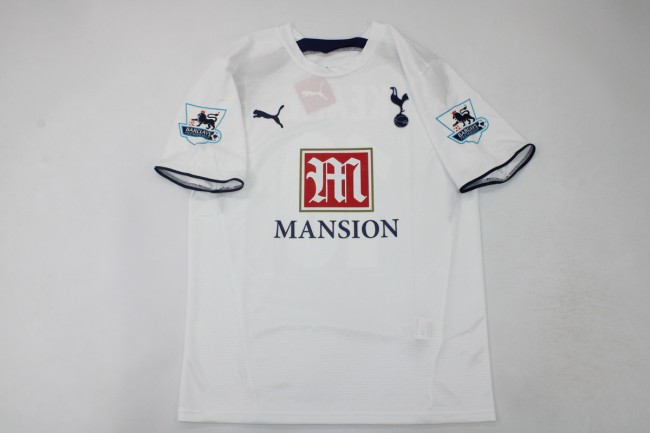 with EPL Patch Retro Jersey 2006-2007 TOT Home Soccer Jersey Vintage Spurs Football Shirt