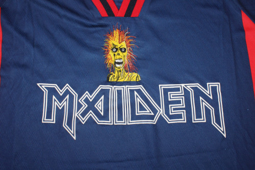 Long Sleeve Retro Jersey 1998 West Ham Iron Maiden Home Soccer Jersey