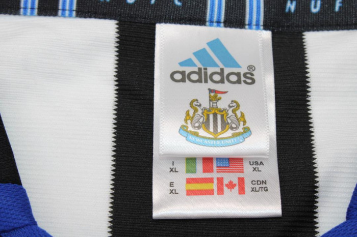 Long Sleeve Retro Jersey 1999-2000 Newcastle United Home Soccer Jersey Vintage Football Shirt