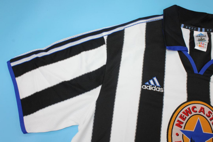 Retro Jersey 1999-2000 Newcastle United Home Soccer Jersey Vintage Football Shirt