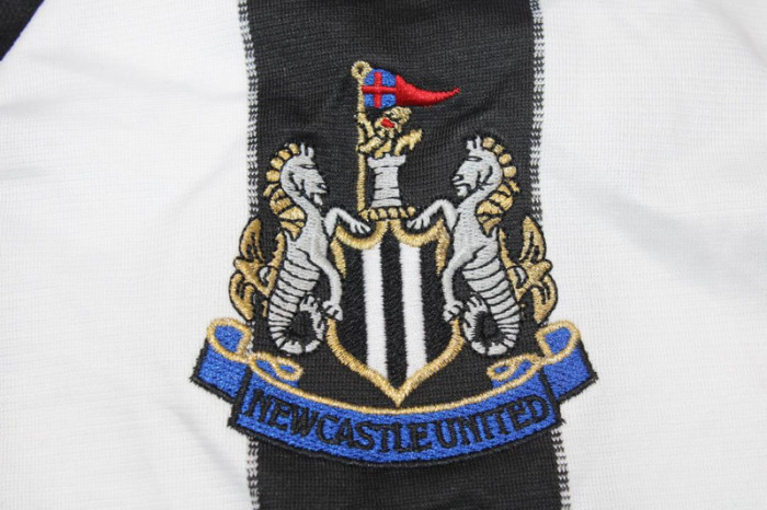 Long Sleeve Retro Jersey 1999-2000 Newcastle United Home Soccer Jersey Vintage Football Shirt