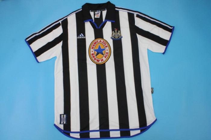 Retro Jersey 1999-2000 Newcastle United Home Soccer Jersey Vintage Football Shirt